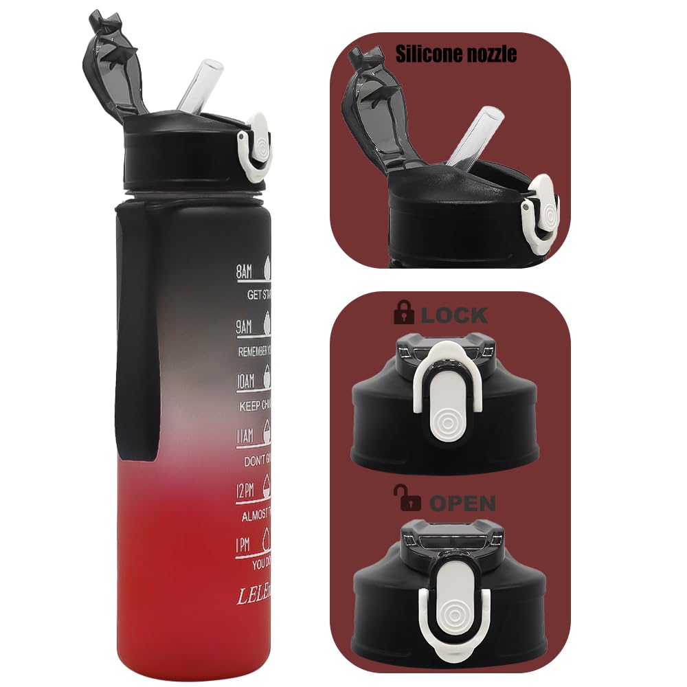 Sport Water Bottle with Straw