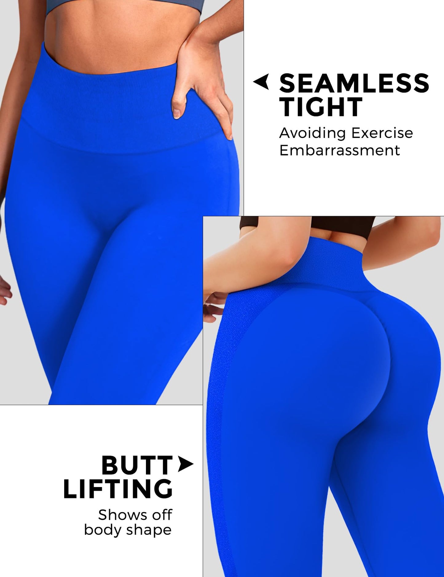 Leggings de treino azuis para mulheres