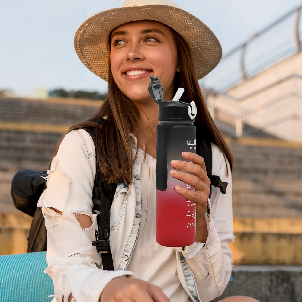 Sport Water Bottle with Straw