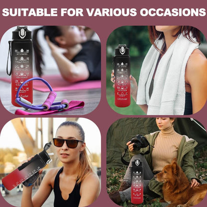 Sport Water Bottle with Straw