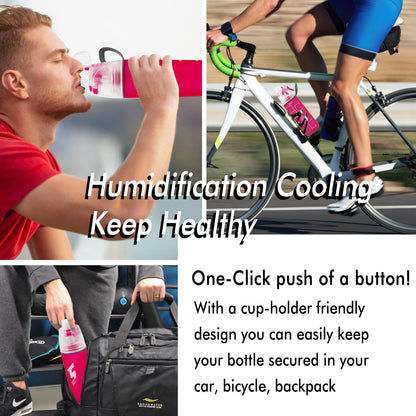 Portable Sports Water Bottle Red