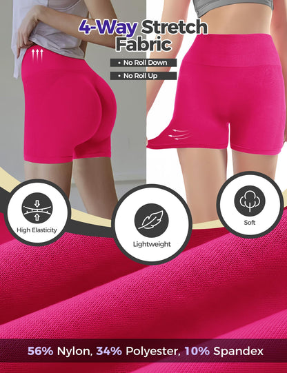 Shorts de ginástica femininos sem costura